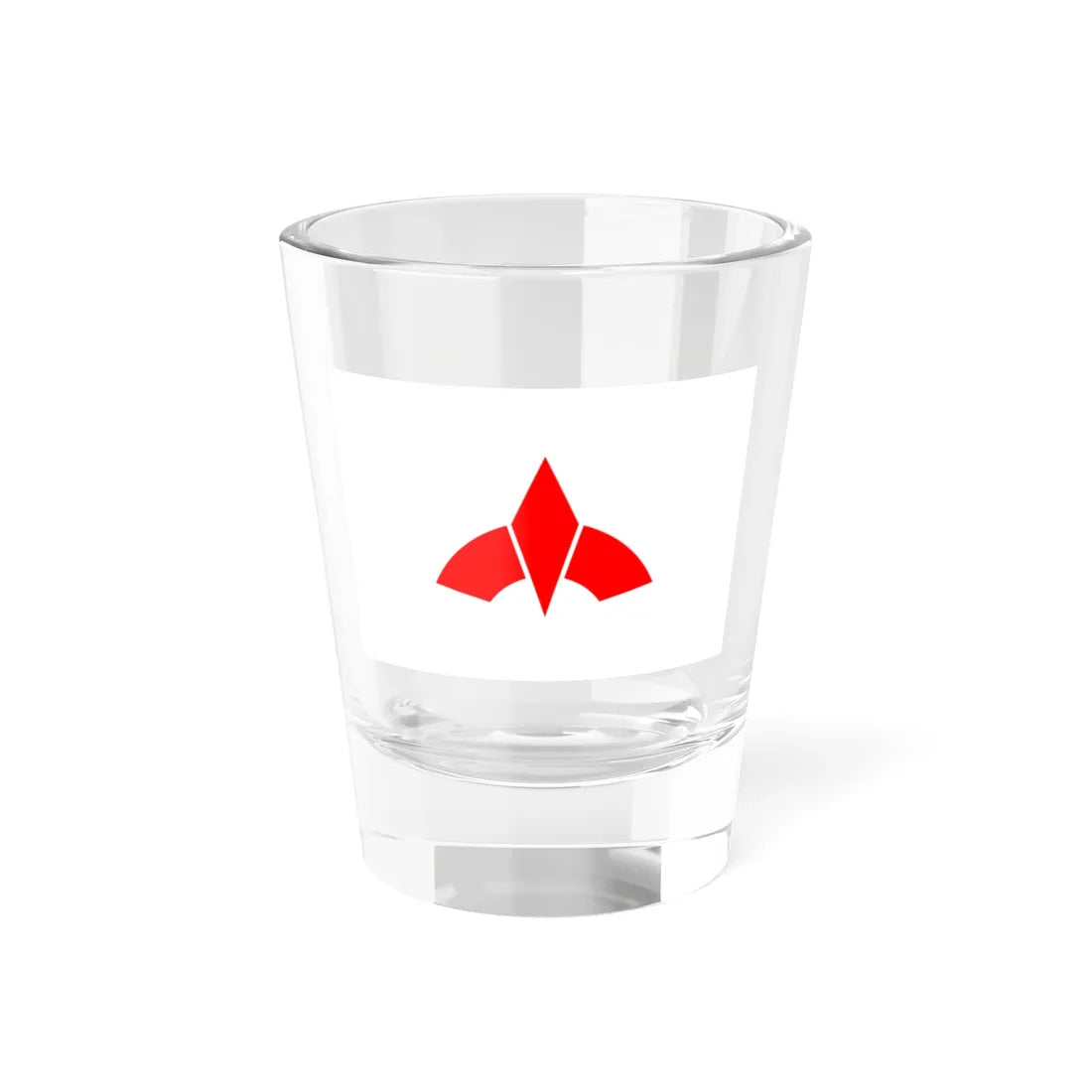 Flag of Ogi Saga 1958-2005 (Japan) Shot Glass 1.5oz 1.5oz - Go Mug Yourself