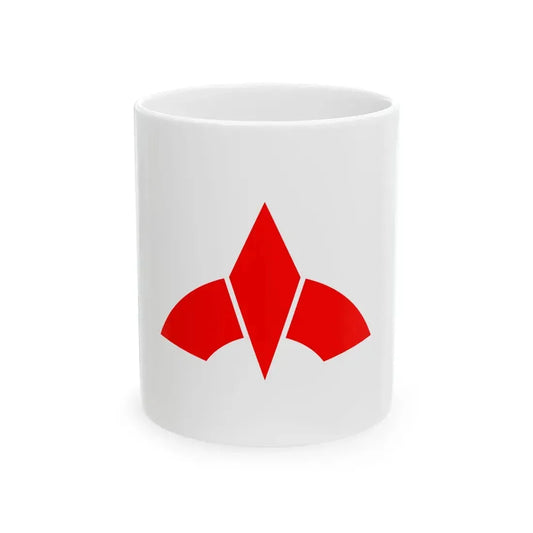 Flag of Ogi Saga 1958-2005 (Japan) White Coffee Mug 11oz - Go Mug Yourself