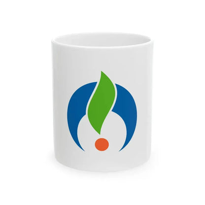 Flag of Ogi Saga (Japan) White Coffee Mug 11oz - Go Mug Yourself