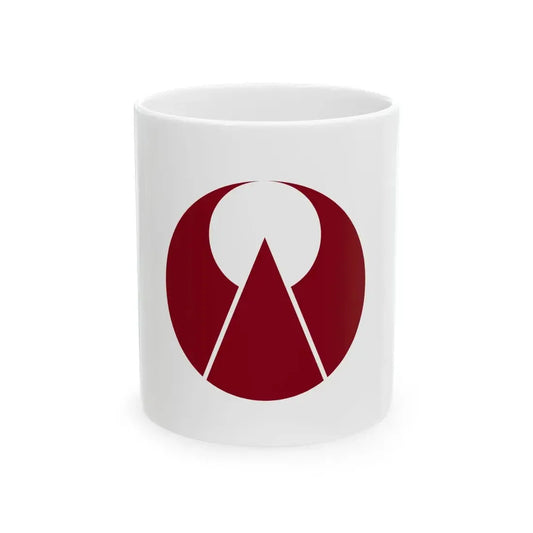 Flag of Ogori Fukuoka (Japan) White Coffee Mug 11oz - Go Mug Yourself