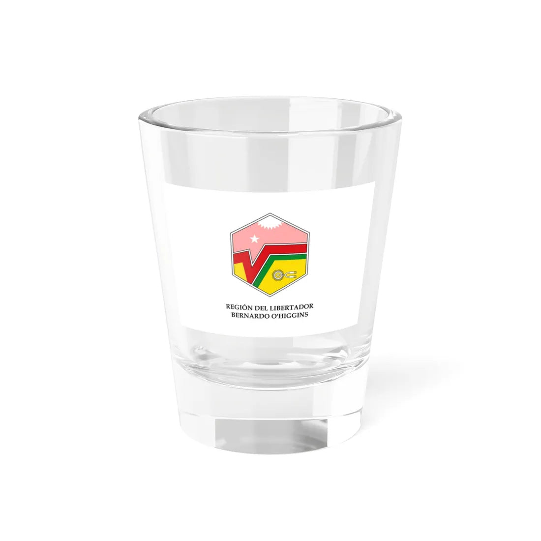 Flag of OHiggins Region Chile (Chile) Shot Glass 1.5oz 1.5oz - Go Mug Yourself