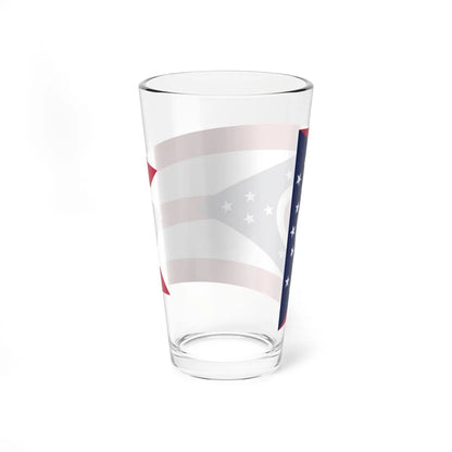 Flag of Ohio 3-2 (United States) Pint Glass 16oz - Go Mug Yourself