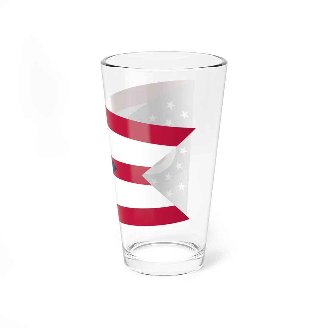 Flag of Ohio 3-2 (United States) Pint Glass 16oz - Go Mug Yourself