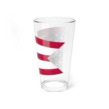 Flag of Ohio 3-2 (United States) Pint Glass 16oz - Go Mug Yourself