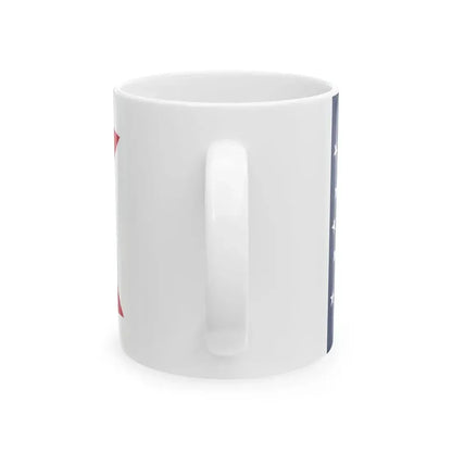 Flag of Ohio 3-2 (United States) White Coffee Mug - Go Mug Yourself