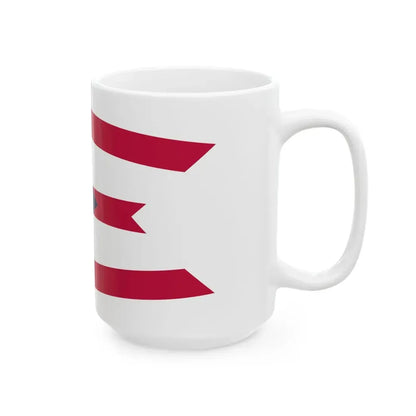 Flag of Ohio 3-2 (United States) White Coffee Mug - Go Mug Yourself