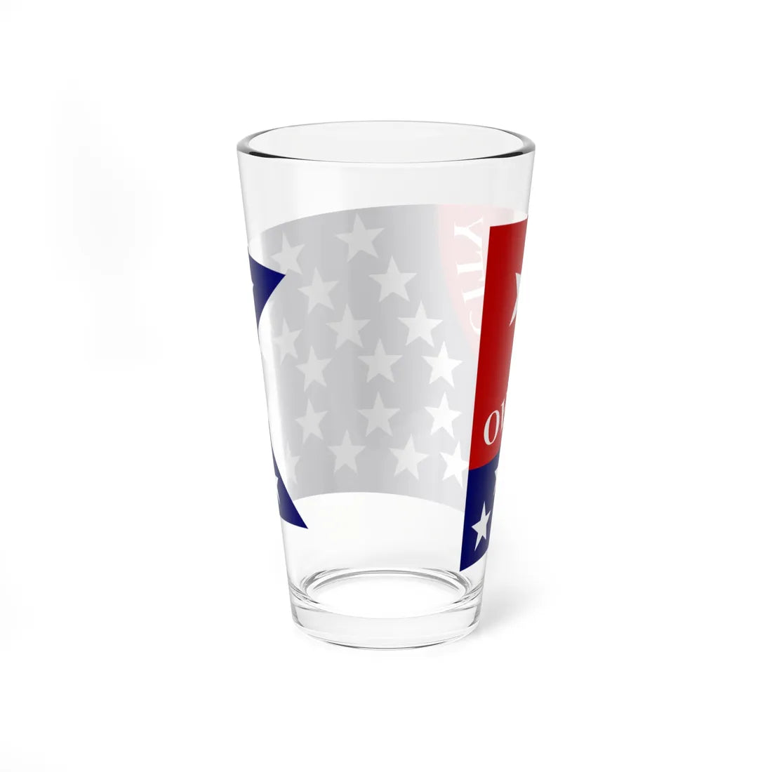 Flag of Ohio City Cleveland (United States) Pint Glass 16oz - Go Mug Yourself