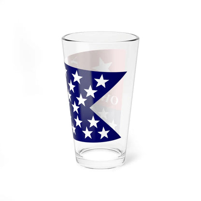 Flag of Ohio City Cleveland (United States) Pint Glass 16oz - Go Mug Yourself