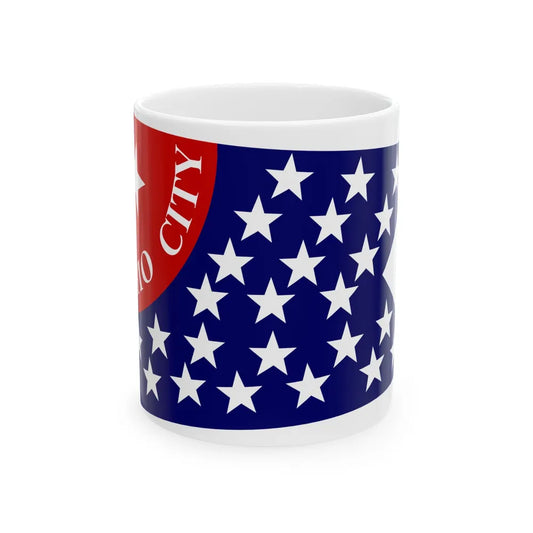 Flag of Ohio City Cleveland (United States) White Coffee Mug 11oz - Go Mug Yourself