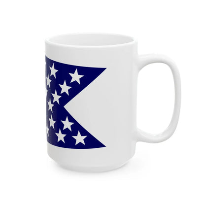 Flag of Ohio City Cleveland (United States) White Coffee Mug - Go Mug Yourself