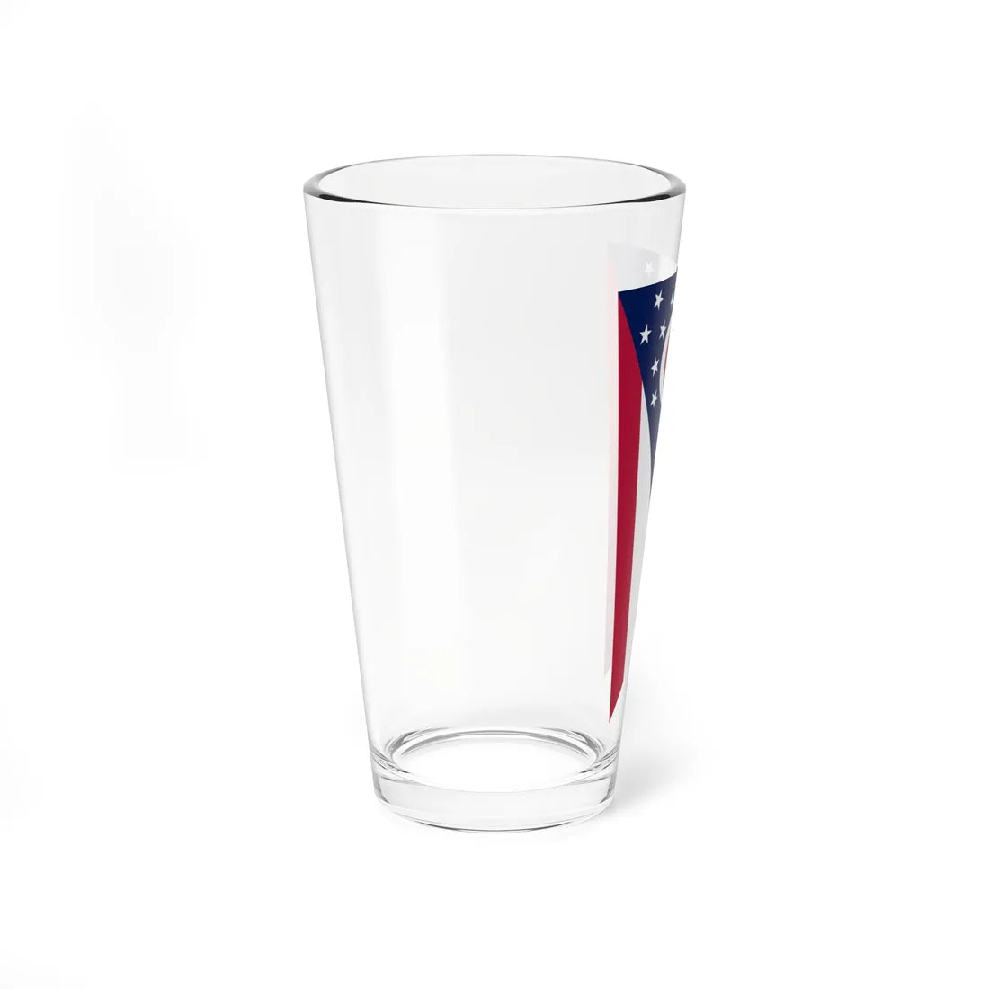 Flag of Ohio vertical (United States) Pint Glass 16oz - Go Mug Yourself