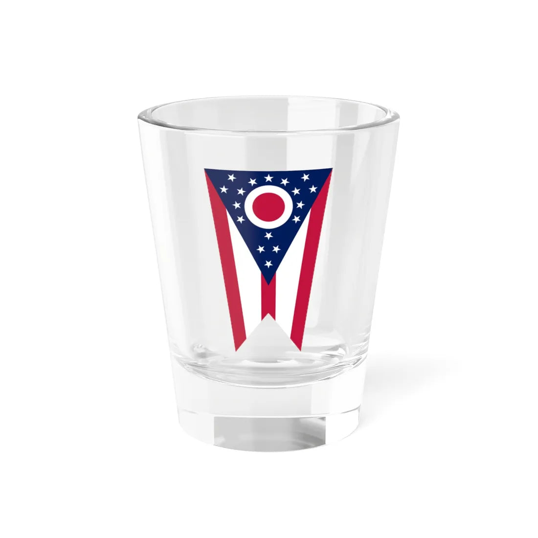 Flag of Ohio vertical (United States) Shot Glass 1.5oz 1.5oz - Go Mug Yourself