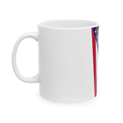 Flag of Ohio vertical (United States) White Coffee Mug - Go Mug Yourself