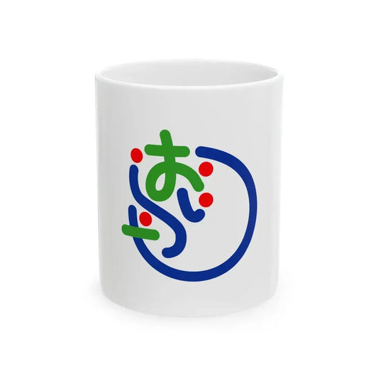 Flag of Oirase Aomori (Japan) White Coffee Mug 11oz - Go Mug Yourself