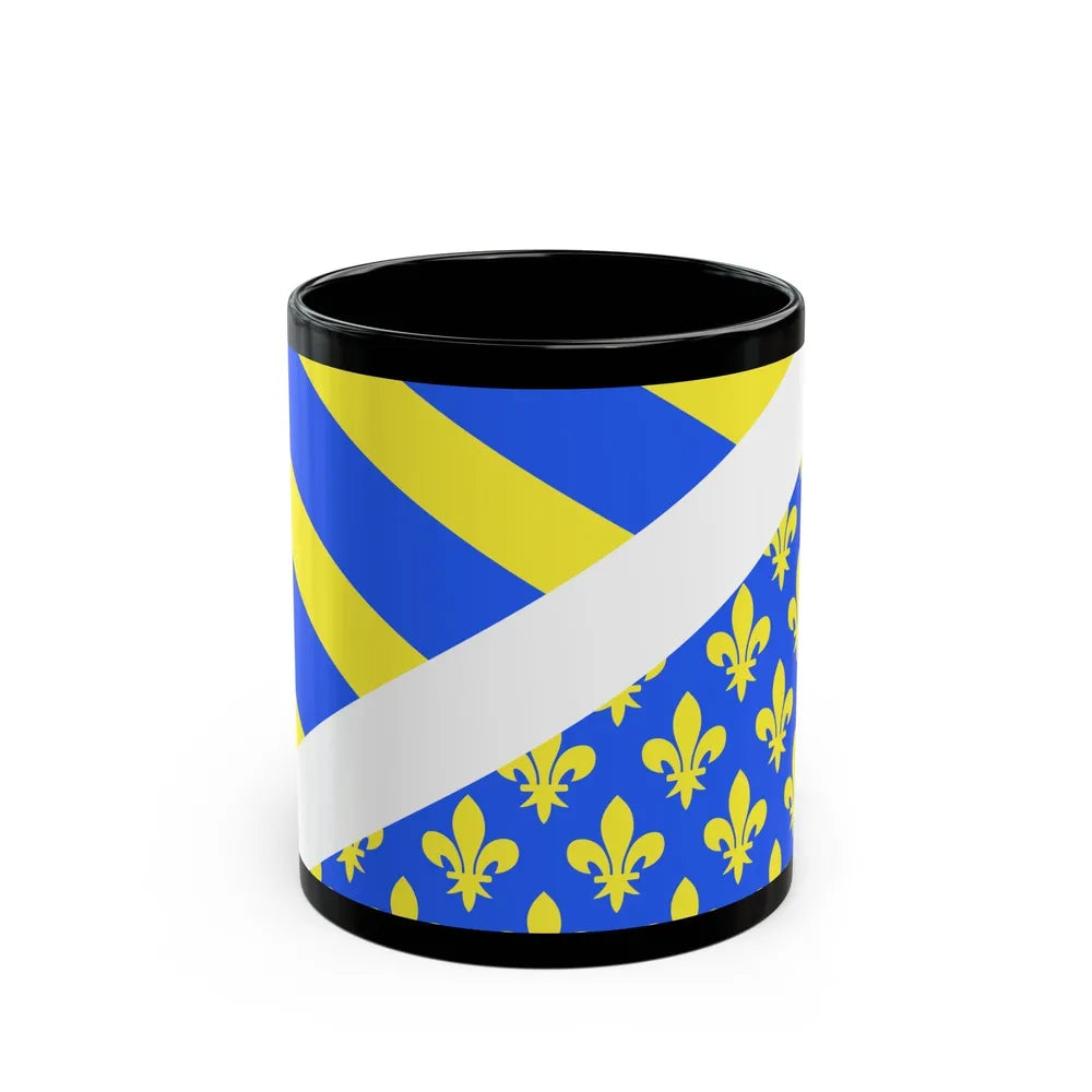 Flag of Oise France 2 - Black Coffee Mug-11oz-Go Mug Yourself