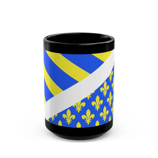 Flag of Oise France 2 - Black Coffee Mug-15oz-Go Mug Yourself