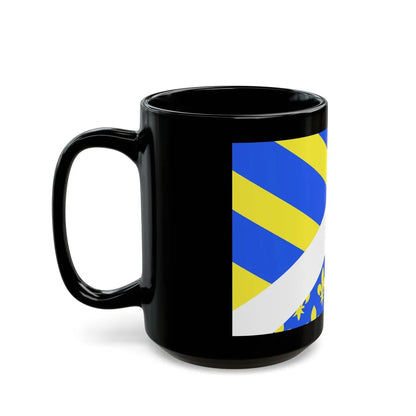 Flag of Oise France 2 - Black Coffee Mug-Go Mug Yourself