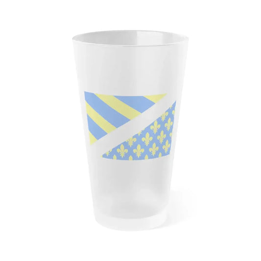 Flag of Oise France 2 - Frosted Pint Glass 16oz 16oz Frosted - Go Mug Yourself