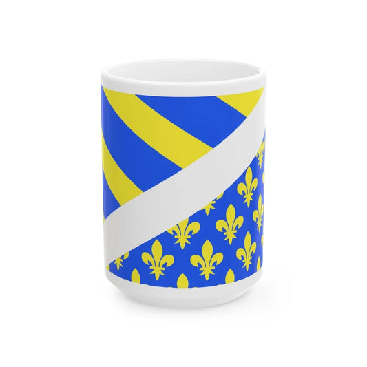 Flag of Oise France 2 - White Coffee Mug-15oz-Go Mug Yourself