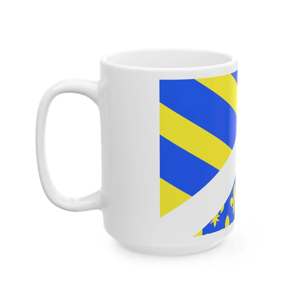 Flag of Oise France 2 - White Coffee Mug-Go Mug Yourself