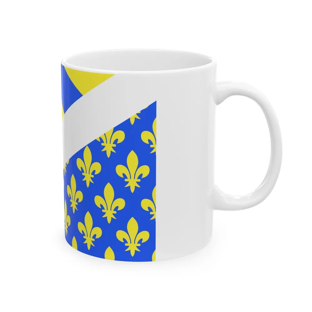 Flag of Oise France 2 - White Coffee Mug-Go Mug Yourself