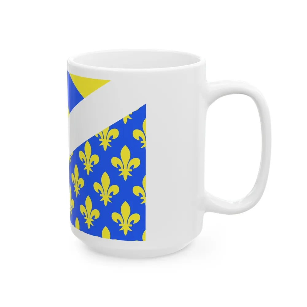 Flag of Oise France 2 - White Coffee Mug-Go Mug Yourself