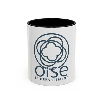 Flag of Oise France - Accent Coffee Mug 11oz Black - Go Mug Yourself