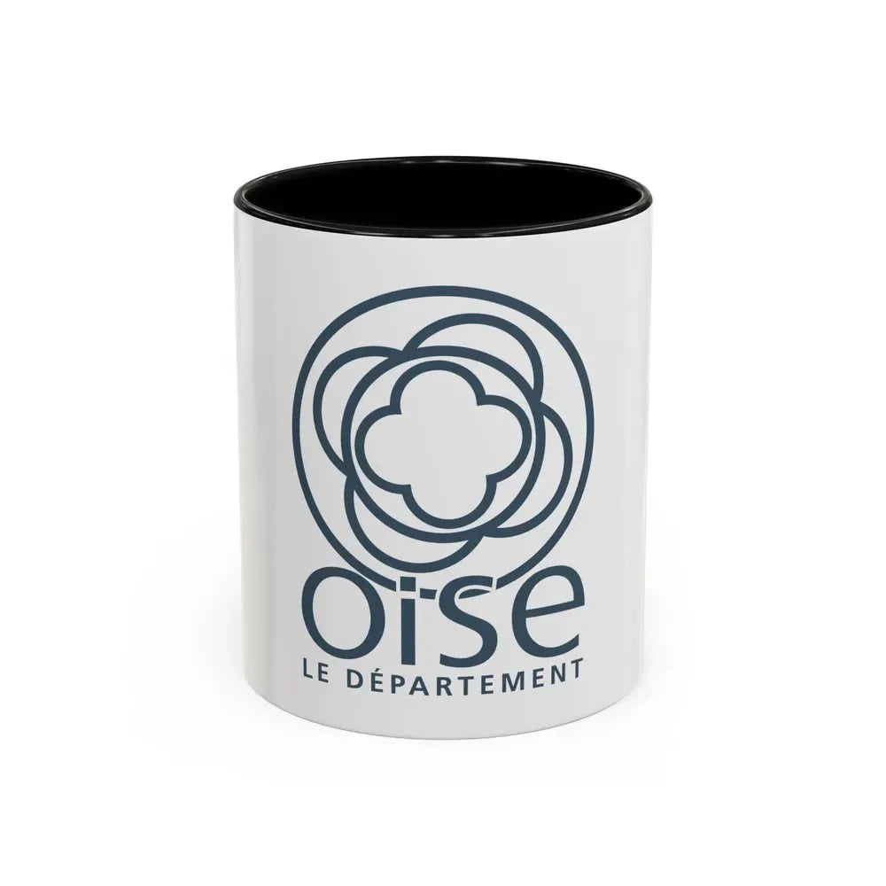 Flag of Oise France - Accent Coffee Mug 11oz Black - Go Mug Yourself