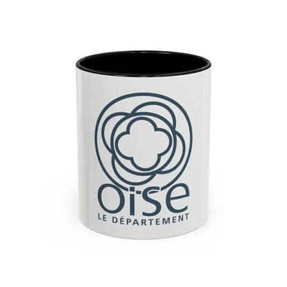 Flag of Oise France - Accent Coffee Mug 11oz Black - Go Mug Yourself