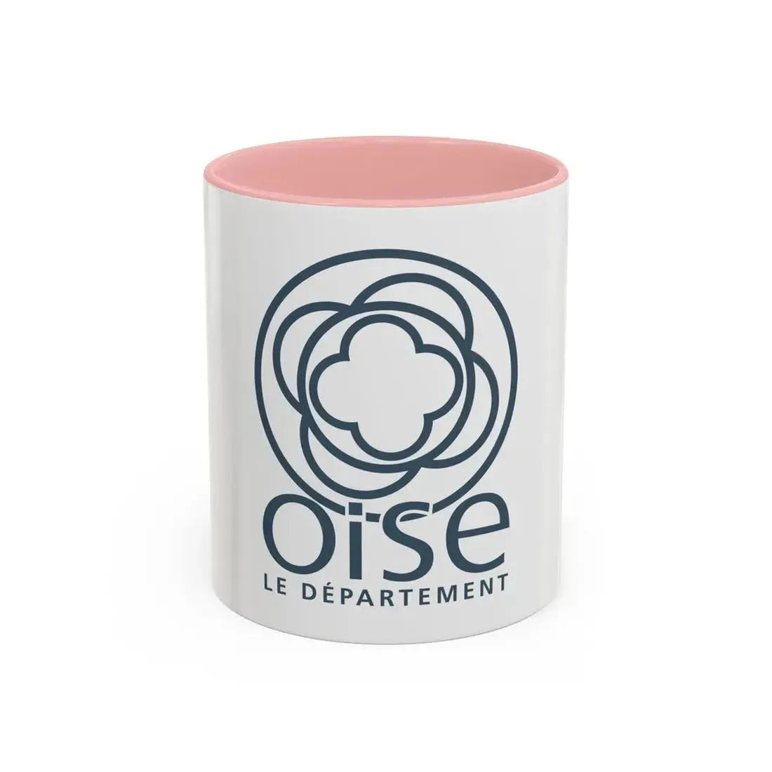 Flag of Oise France - Accent Coffee Mug 11oz Pink - Go Mug Yourself