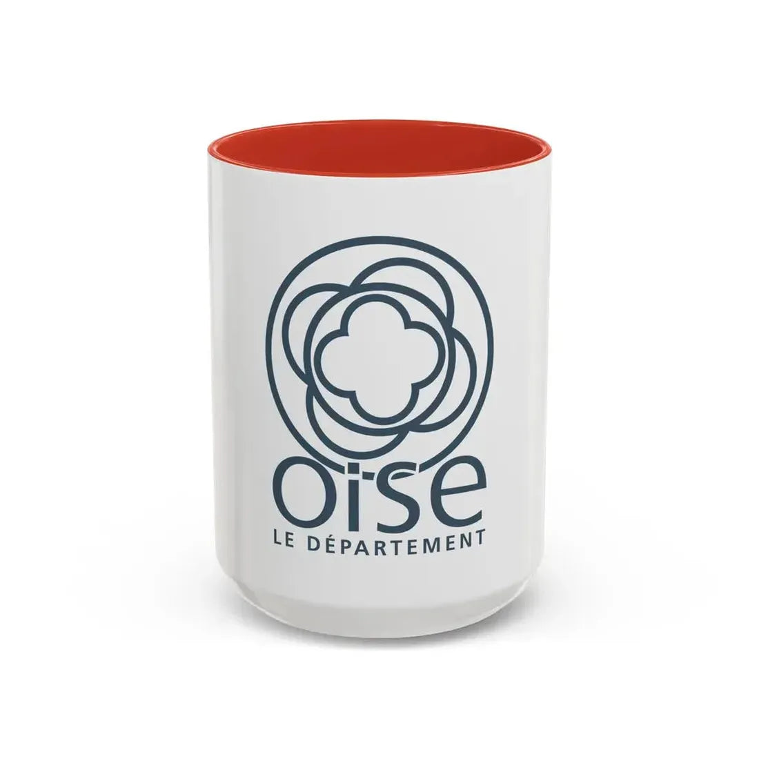 Flag of Oise France - Accent Coffee Mug 15oz Red - Go Mug Yourself