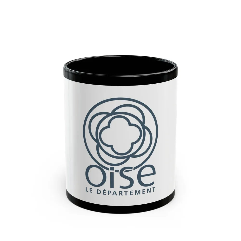 Flag of Oise France - Black Coffee Mug-11oz-Go Mug Yourself