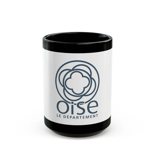 Flag of Oise France - Black Coffee Mug-15oz-Go Mug Yourself