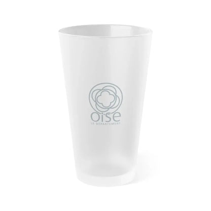 Flag of Oise France - Frosted Pint Glass 16oz 16oz Frosted - Go Mug Yourself