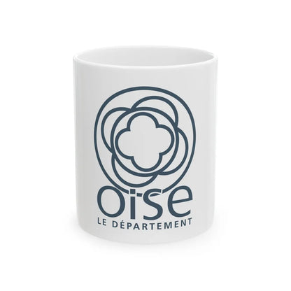 Flag of Oise France - White Coffee Mug-11oz-Go Mug Yourself