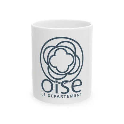 Flag of Oise France - White Coffee Mug 11oz - Go Mug Yourself