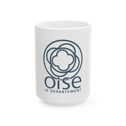 Flag of Oise France - White Coffee Mug 15oz - Go Mug Yourself