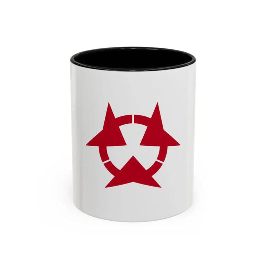 Flag of Oita Prefecture Japan - Accent Coffee Mug 11oz Black - Go Mug Yourself