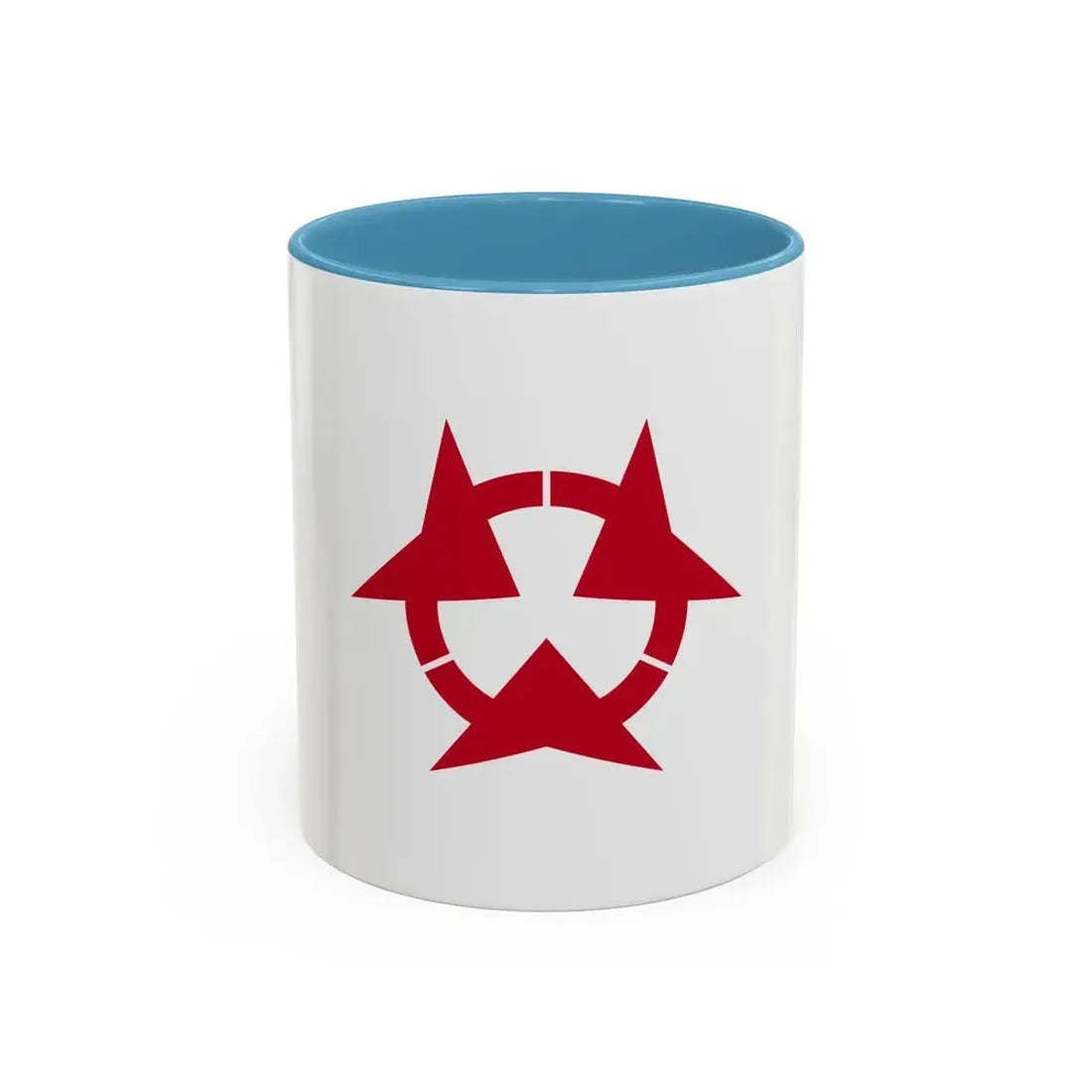 Flag of Oita Prefecture Japan - Accent Coffee Mug 11oz Light Blue - Go Mug Yourself