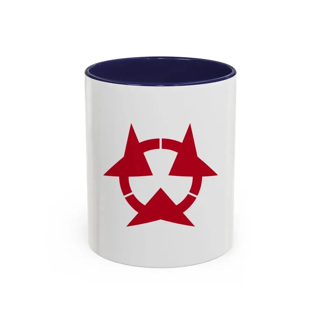 Flag of Oita Prefecture Japan - Accent Coffee Mug 11oz Navy - Go Mug Yourself