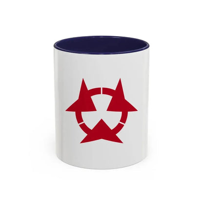 Flag of Oita Prefecture Japan - Accent Coffee Mug 11oz Navy - Go Mug Yourself