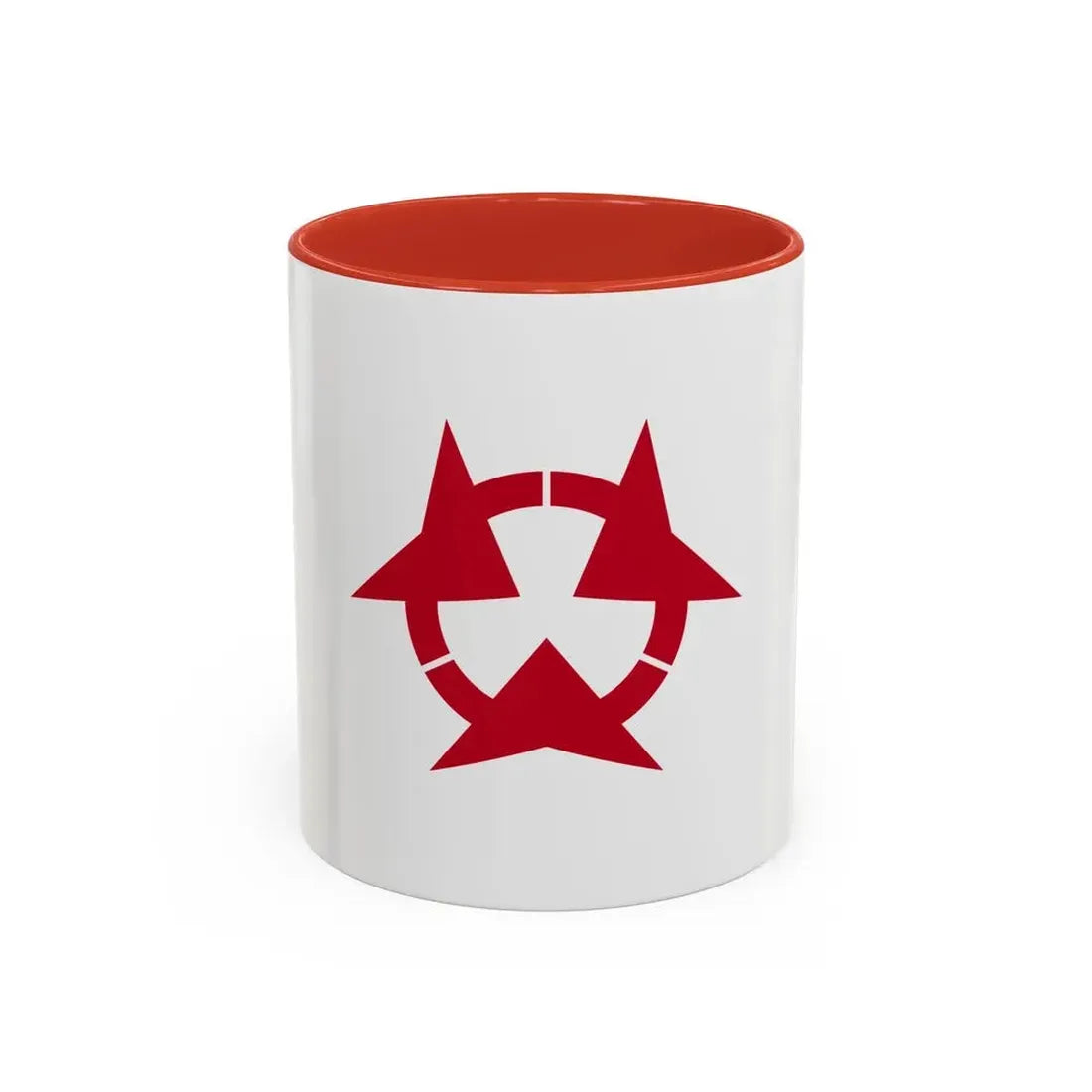 Flag of Oita Prefecture Japan - Accent Coffee Mug 11oz Red - Go Mug Yourself