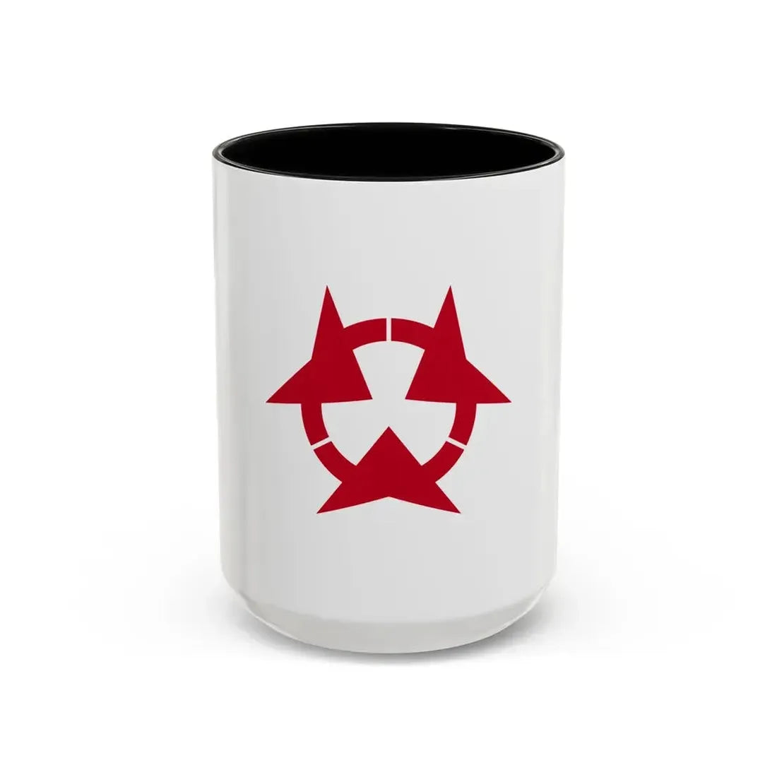 Flag of Oita Prefecture Japan - Accent Coffee Mug 15oz Black - Go Mug Yourself