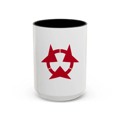 Flag of Oita Prefecture Japan - Accent Coffee Mug 15oz Black - Go Mug Yourself