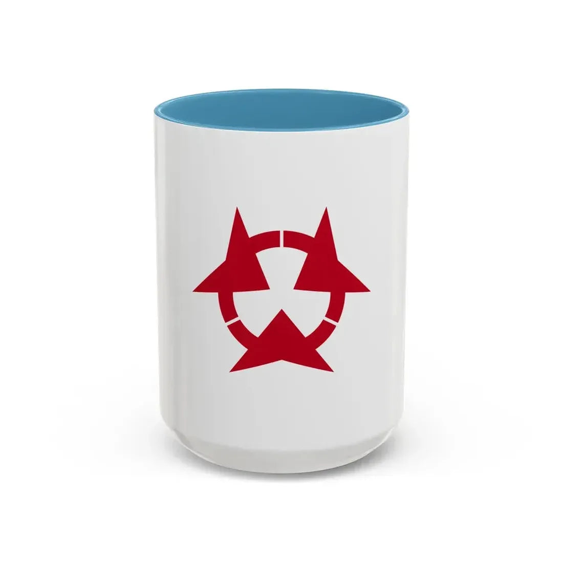 Flag of Oita Prefecture Japan - Accent Coffee Mug 15oz Light Blue - Go Mug Yourself