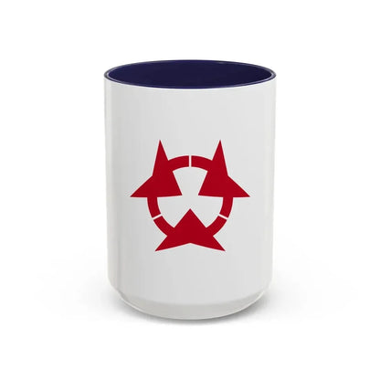Flag of Oita Prefecture Japan - Accent Coffee Mug 15oz Navy - Go Mug Yourself