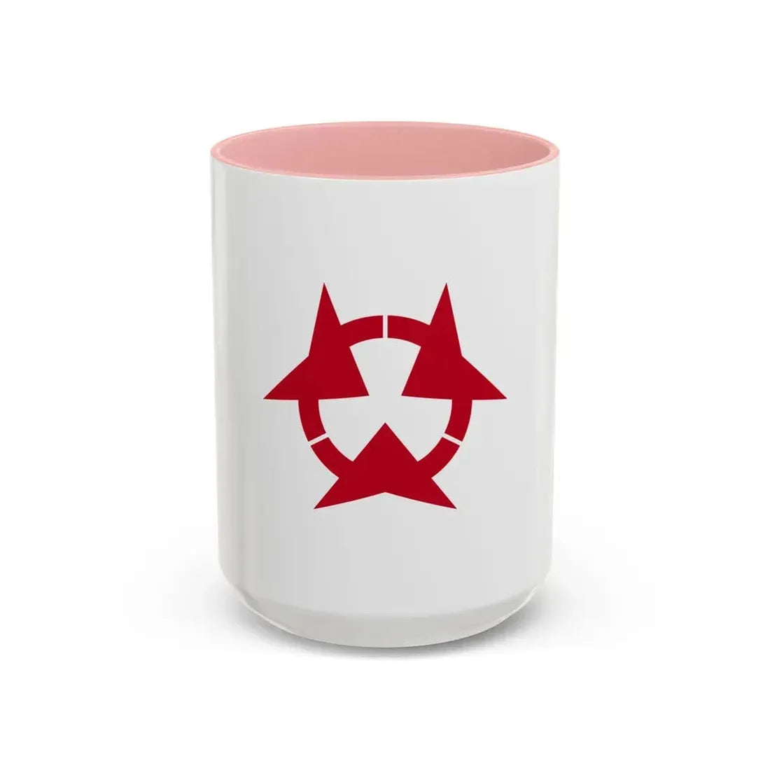 Flag of Oita Prefecture Japan - Accent Coffee Mug 15oz Pink - Go Mug Yourself
