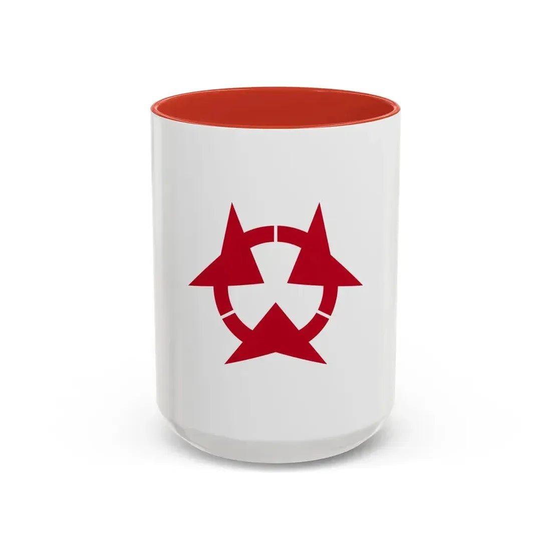 Flag of Oita Prefecture Japan - Accent Coffee Mug 15oz Red - Go Mug Yourself