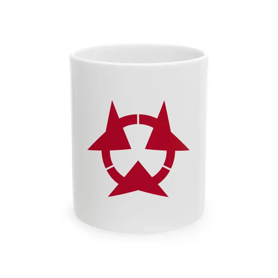 Flag of Oita Prefecture (Japan) White Coffee Mug 11oz - Go Mug Yourself