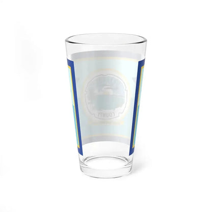 Flag of Okaloosa County Florida (United States) Pint Glass 16oz - Go Mug Yourself